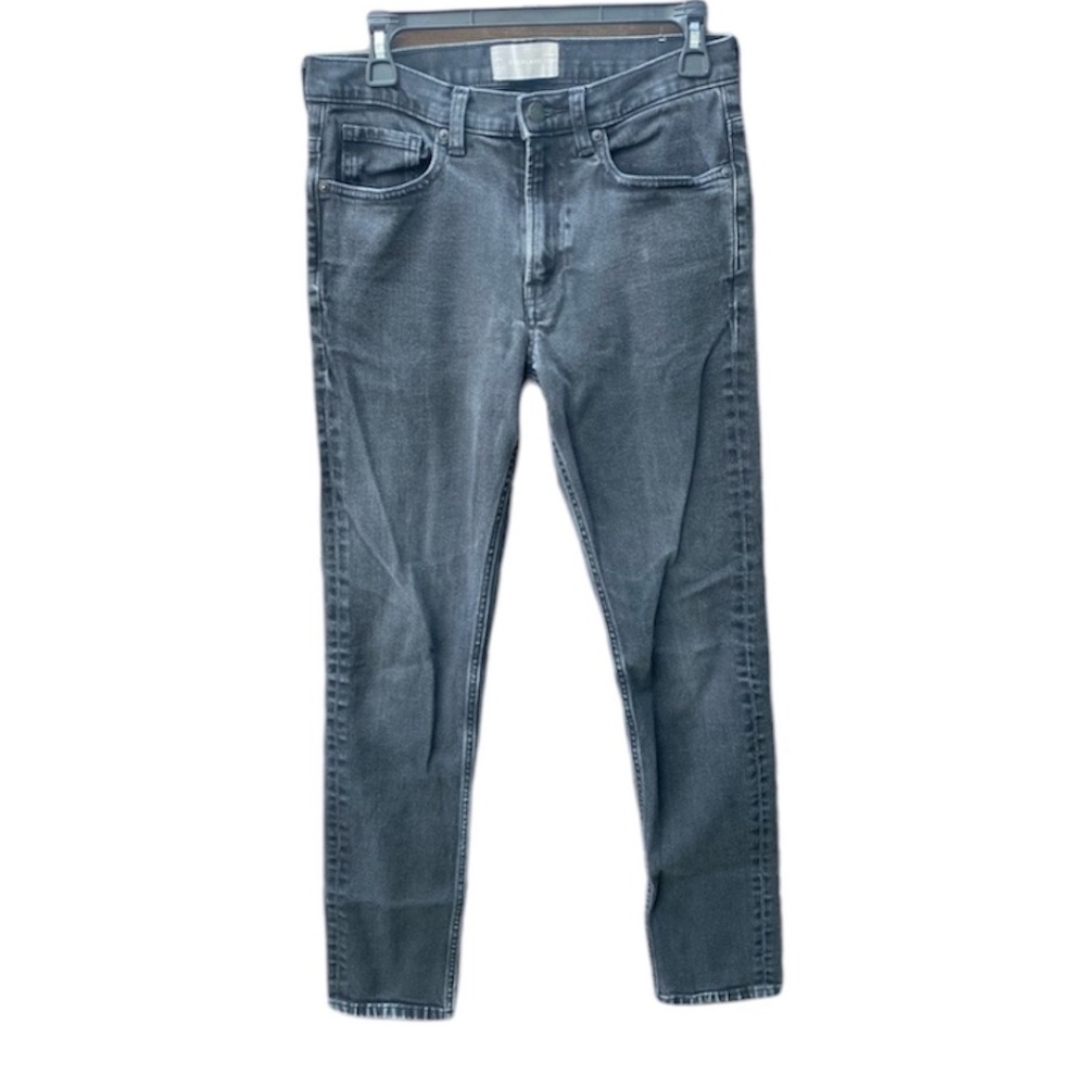 Everlane Black Distressed Straight Leg Jeans - 30x32